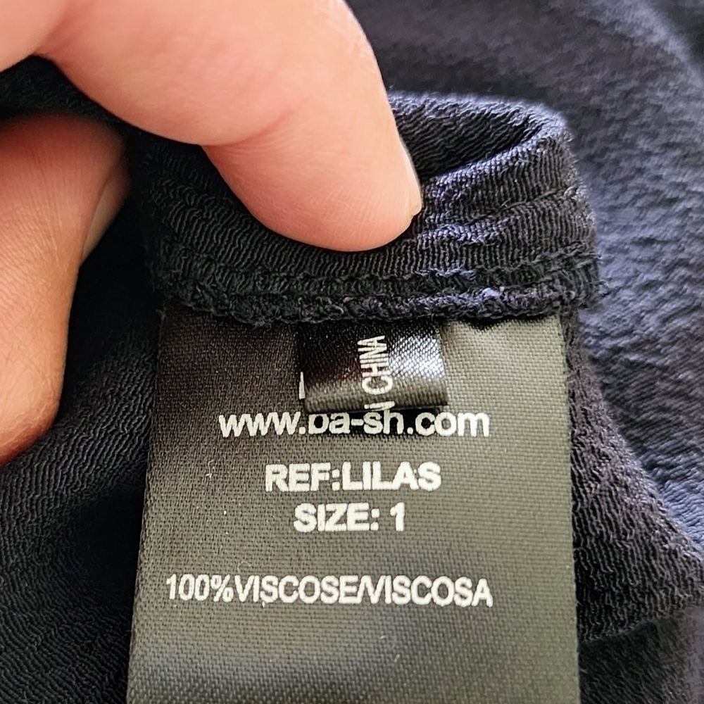 Ba&sh Lilas viscose mini pleated dress LBD 1 - Picture 5 of 8